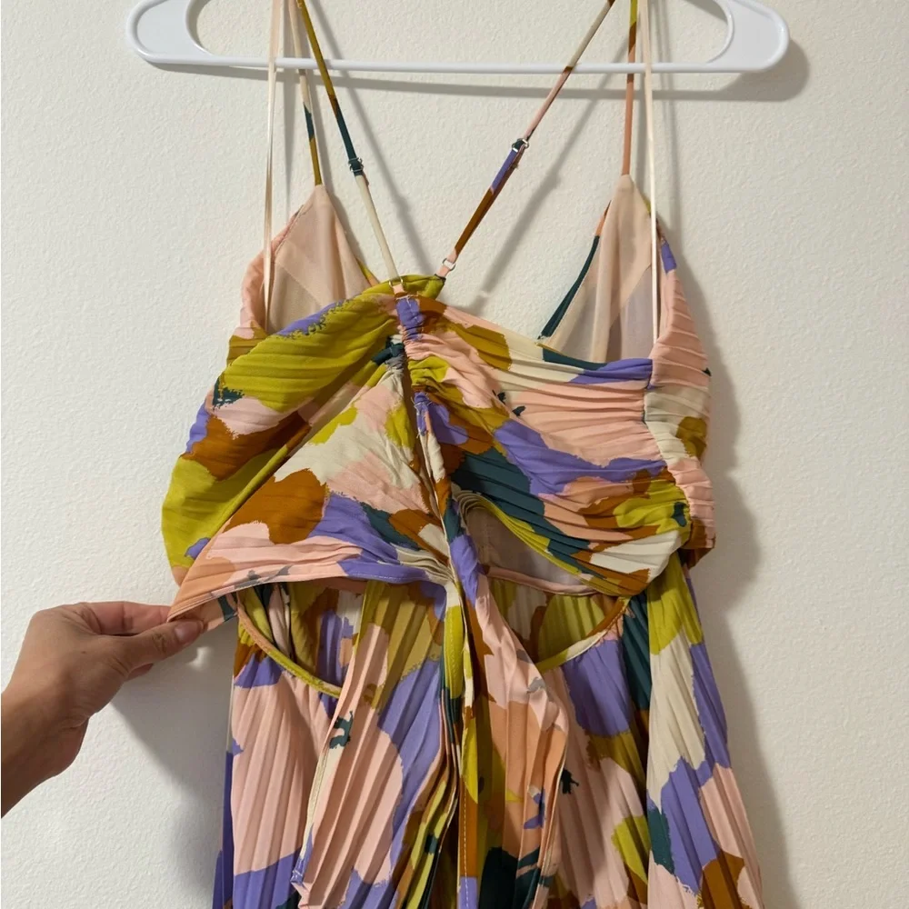 Astr Multicolor Pleated Maxi Dress - Picture 5 of 7